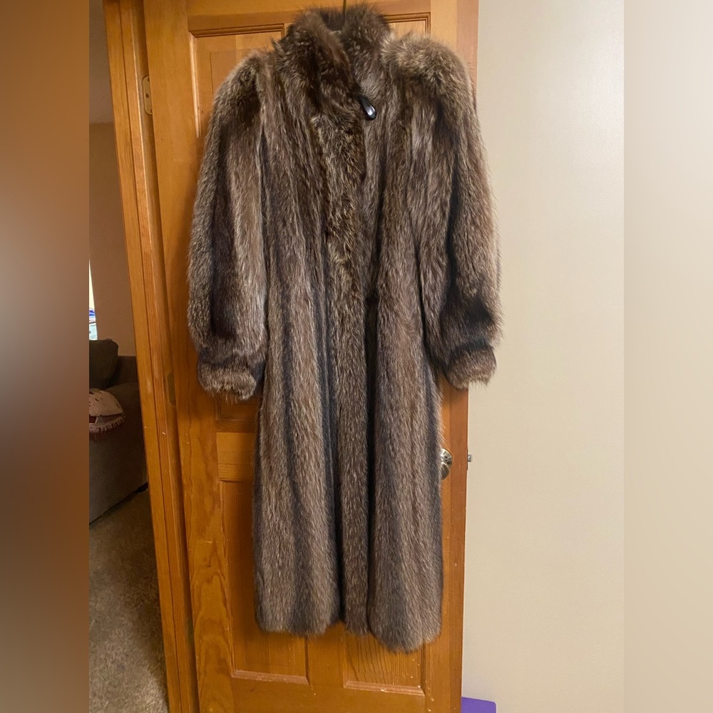 Vintage Full Length Real Raccoon Fur